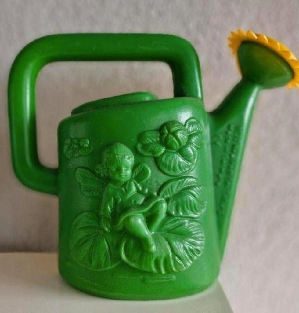 Vintage plastic gieter met Elfen opdrukken, Ophalen of Verzenden, Kunststof
