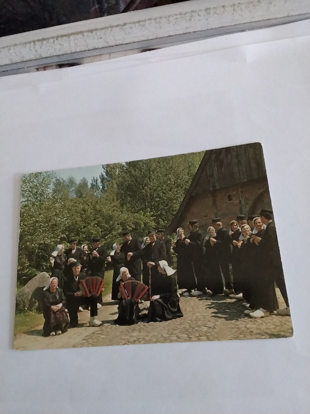 Oude Ansichtkaart Boeren Dansers Ootmarsum Klederdracht, Ophalen of Verzenden, 1960 tot 1980, Gelopen, Klederdracht