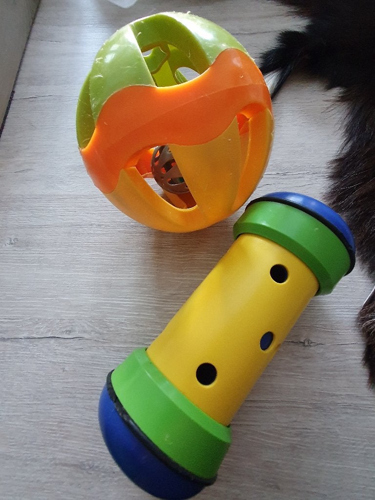voerroller en speelbal voor konijnen, Ophalen of Verzenden, Gebruikt, Speelgoed