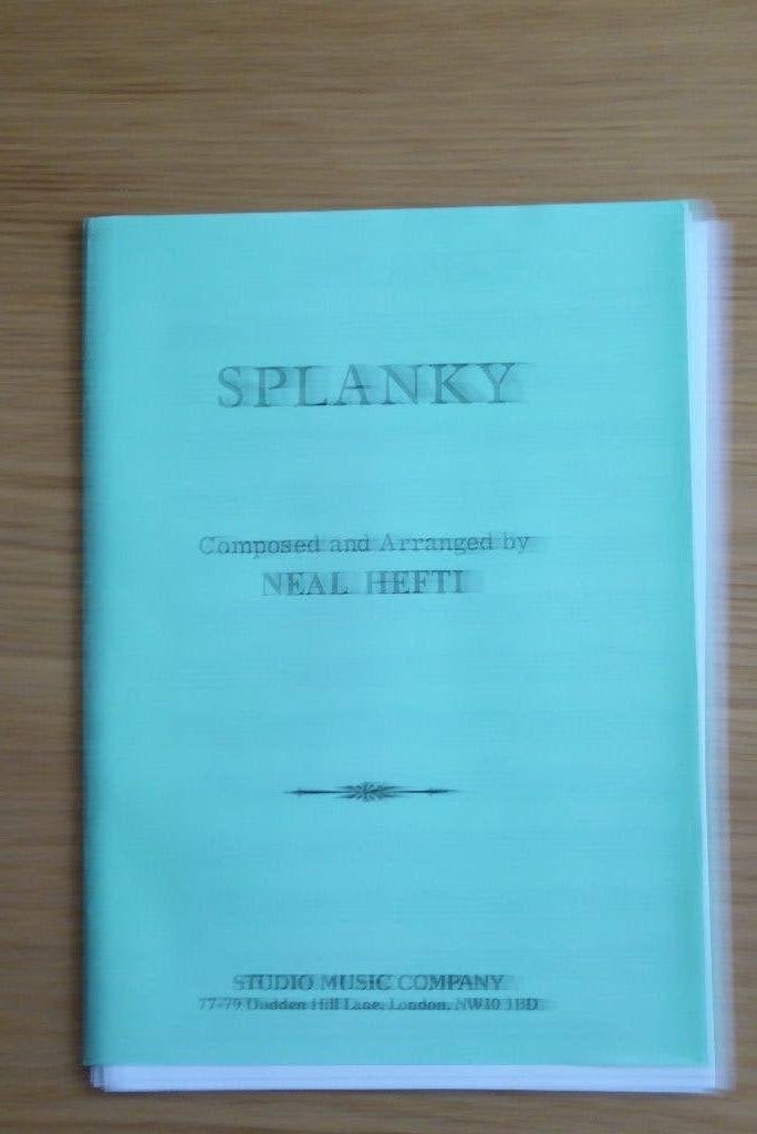 Splanky - volledige partituur (zie omschrijving), Ophalen of Verzenden, Zo goed als nieuw, Artiest of Componist, Jazz