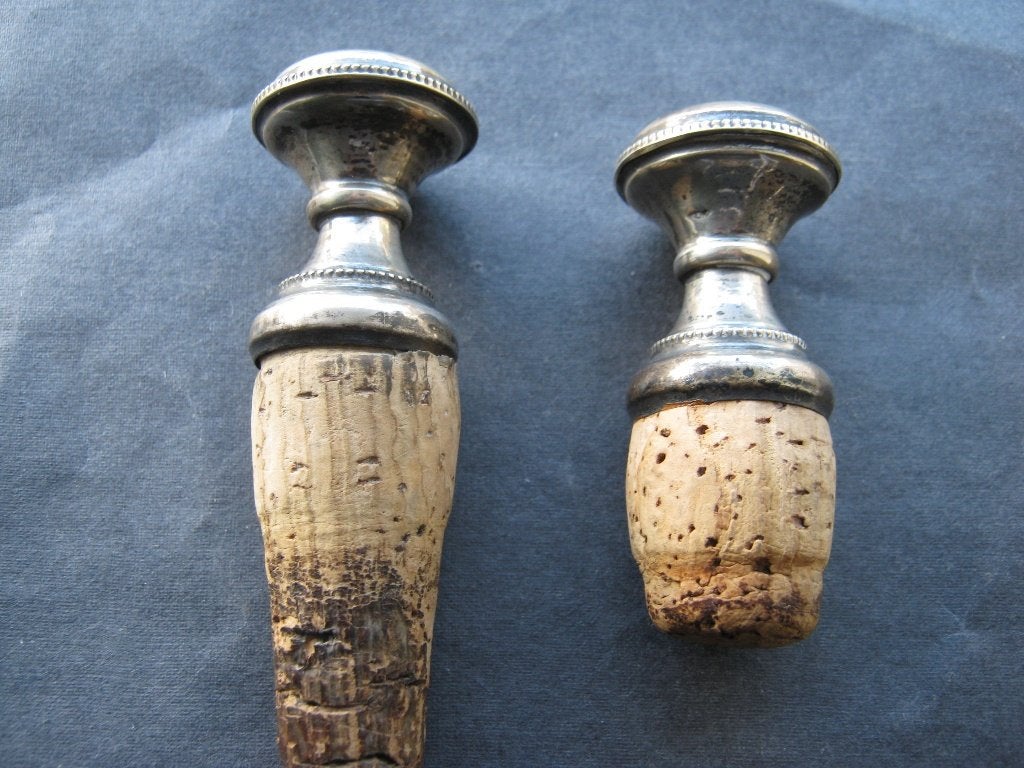2 Antiek Zilveren Stoppers, Verzenden, Zilver