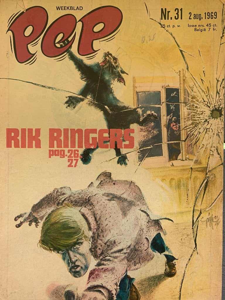 Weekblad PEP  NR. 31 - 2 augustus 1969, Boeken, Eén stripboek, Ophalen of Verzenden, Gelezen