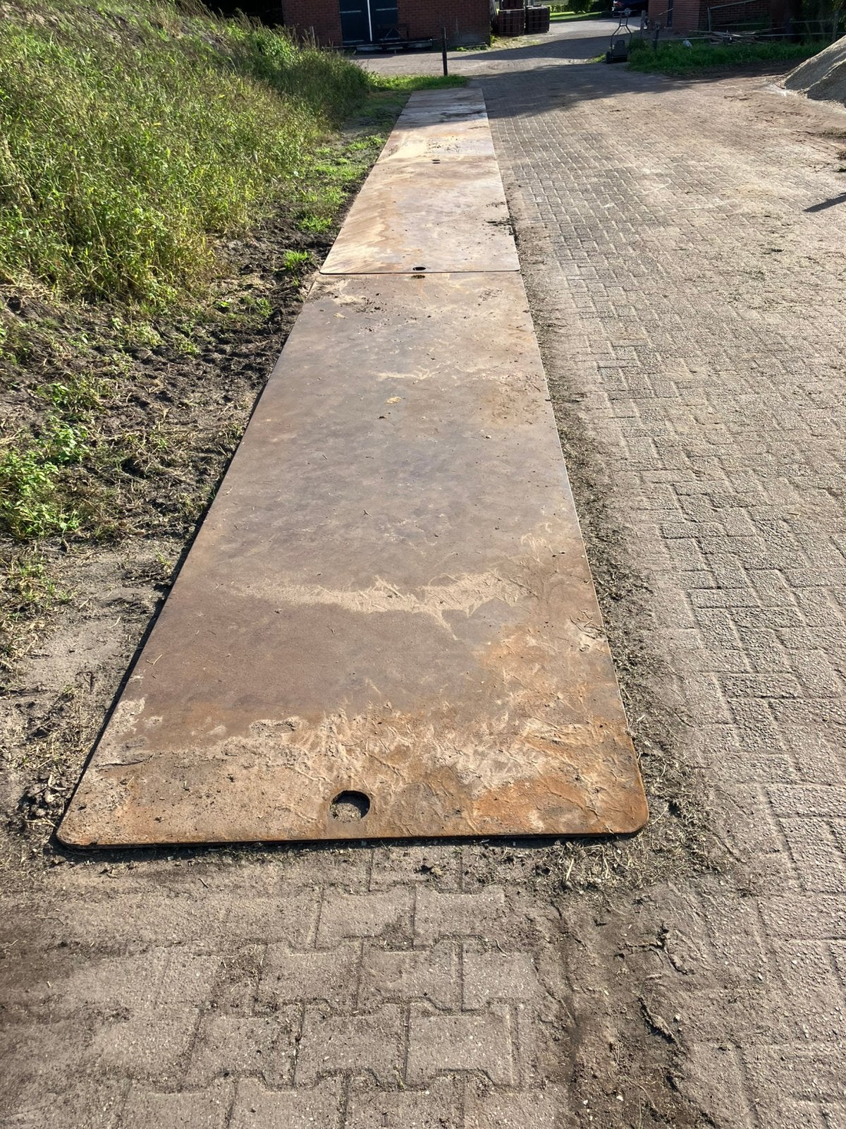 Rijplaten staal, Ophalen, Zo goed als nieuw