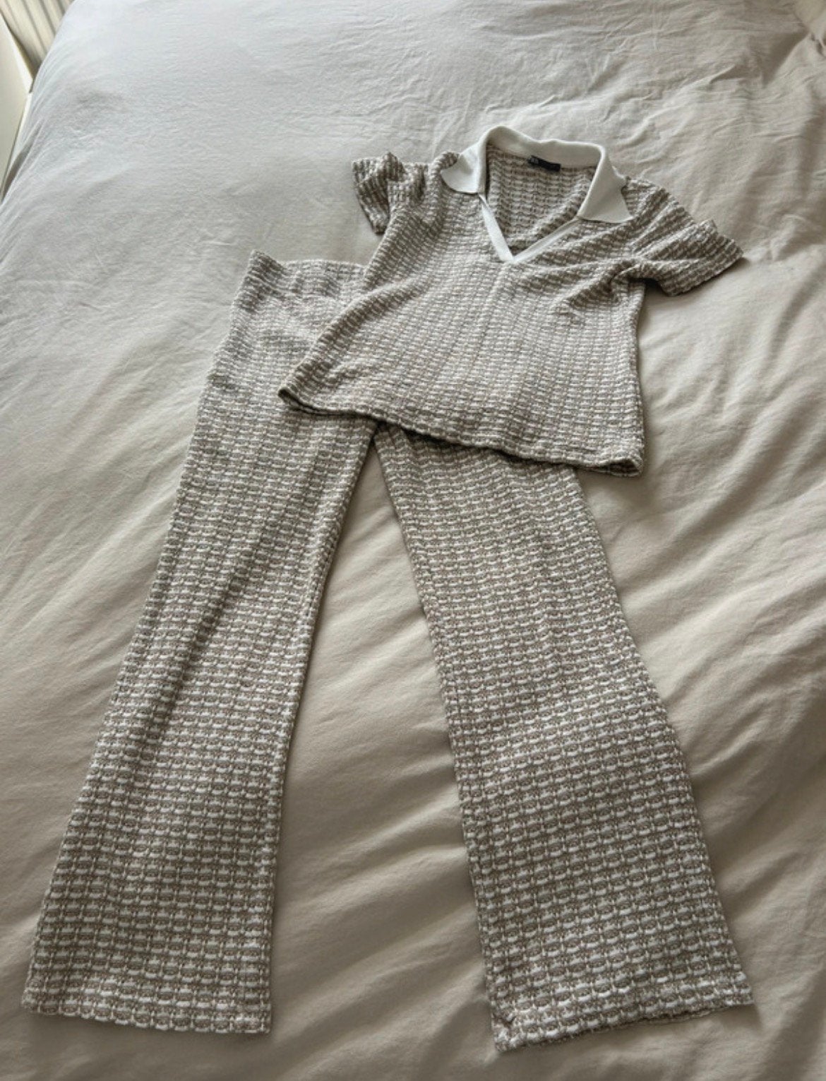 Zara set (broek + top), Kleding | Dames, Ophalen of Verzenden, Zo goed als nieuw, Lang