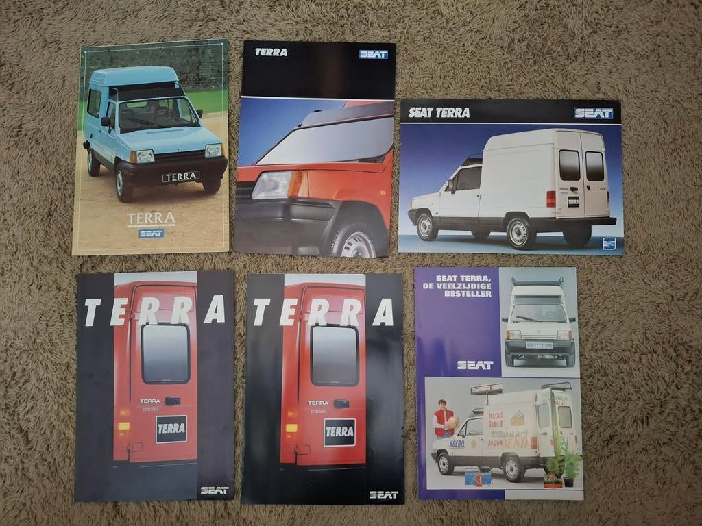Lot autofolders Seat Terra, Verzenden, Zo goed als nieuw, Algemeen