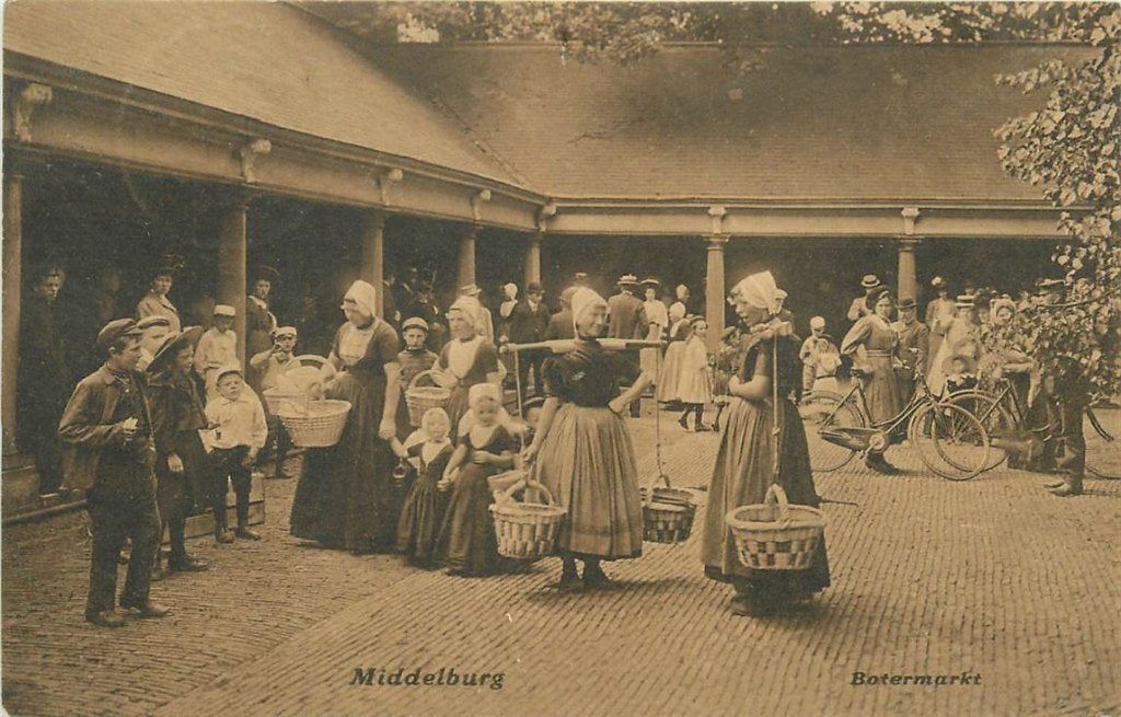 378-345-035 Middelburg Botermarkt, Verzenden, Voor 1920, Zeeland