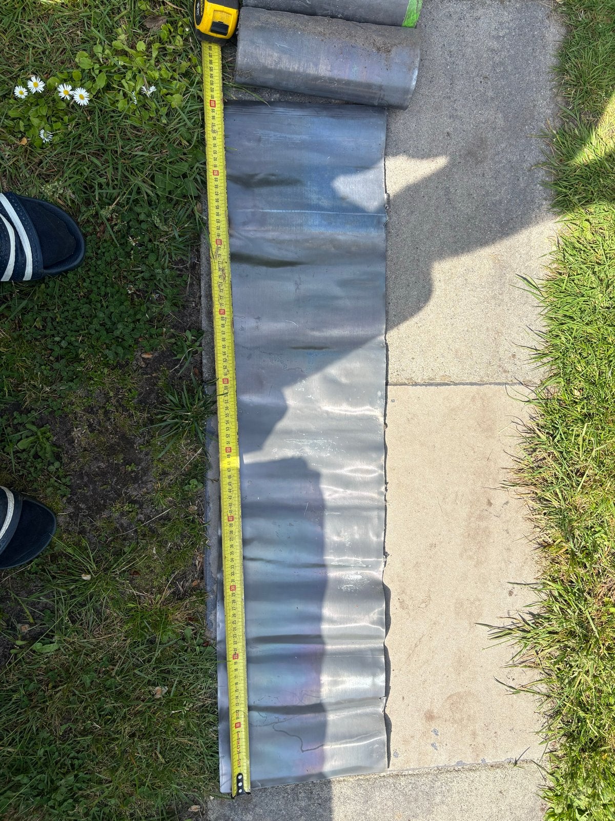 Loodrollen 25 cm ca 6m en 1 meter, Ophalen, Nieuw, Lood