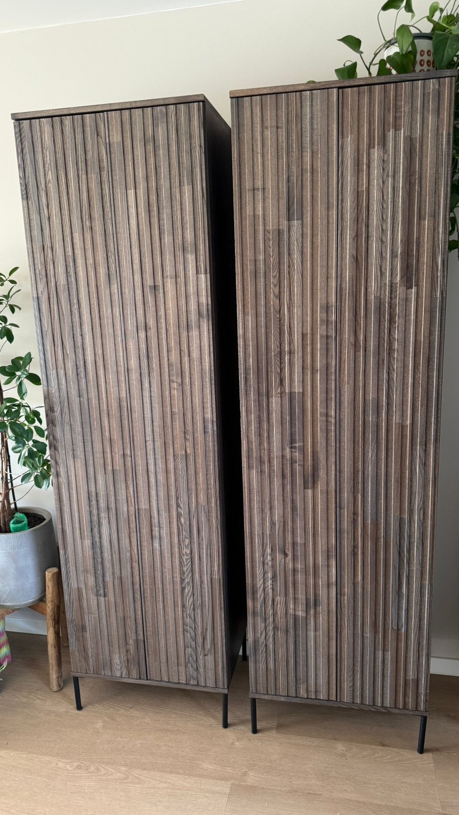 WOOOD new gravure espresso 2 stuks, Ophalen, Zo goed als nieuw