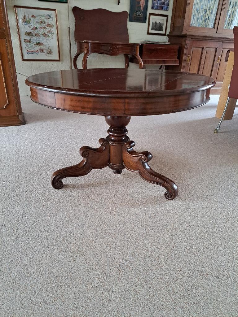 Mahoniehouten salontafel uit Curaçao, Ophalen, Gebruikt, 50 tot 100 cm, 50 tot 75 cm