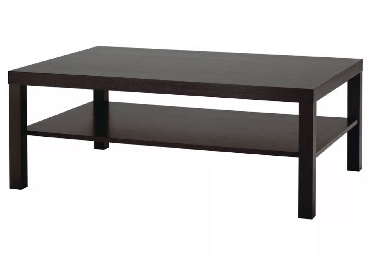 IKEA LACK Salontafel - zwart, Ophalen, 100 tot 150 cm, 50 tot 100 cm, Zo goed als nieuw