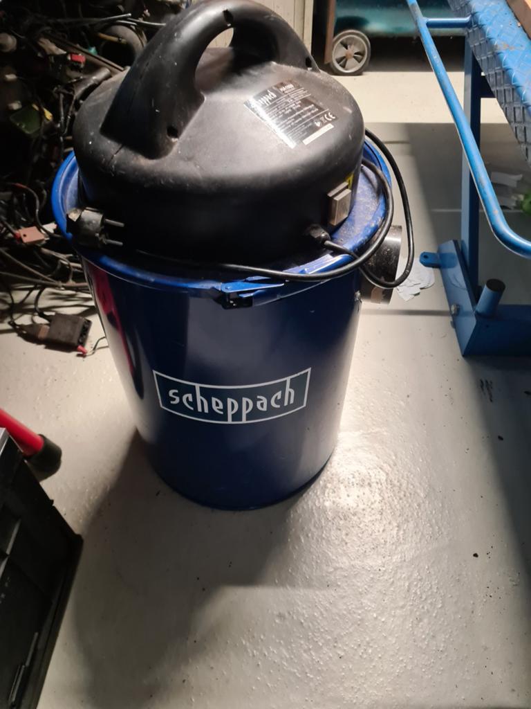 Robuuste Scheppach stofzuiger voor werkplaats, Overige merken, Gebruikt, Ophalen of Verzenden, Industriële stofzuiger