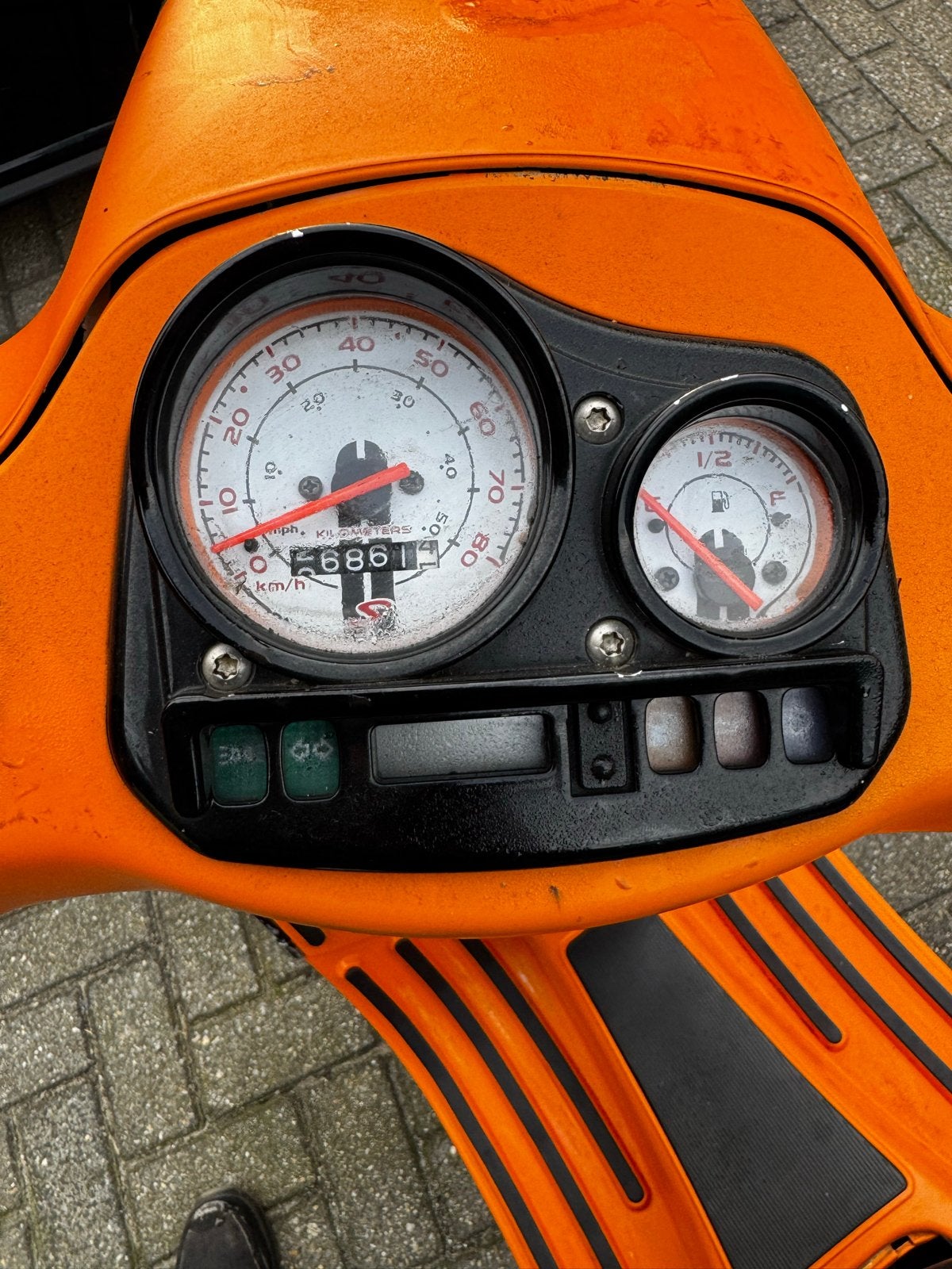 Vespa S 50cc - Oranje - opknapper !, Ophalen, Gebruikt, Maximaal 45 km/u, Vespa S