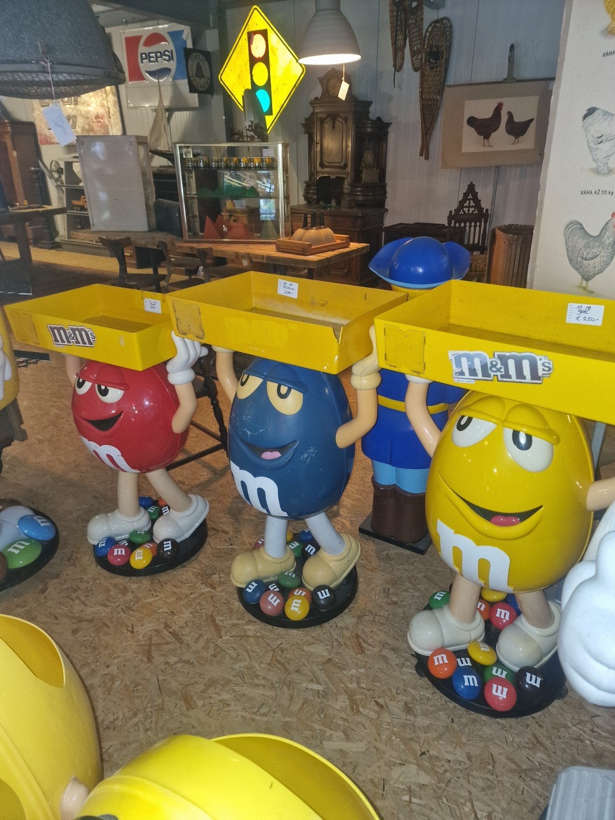 diverse  Amerikaanse  m&m figuren, Ophalen, Gebruikt, Gebruiksvoorwerp