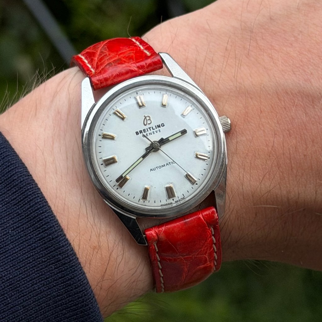 Breitling Geneve Automatic - 33mm, Staal, Met bandje, Breitling, Polshorloge