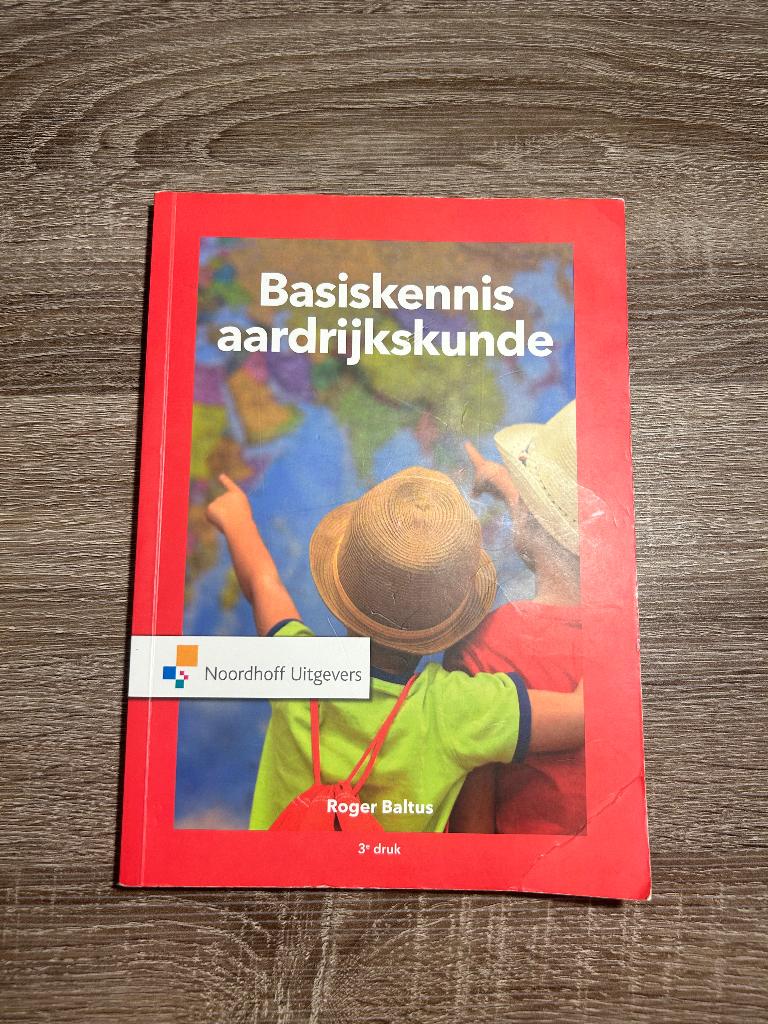 Basiskennis aardrijkskunde, Boeken, Studieboeken en Cursussen, Ophalen, HBO, Zo goed als nieuw, Noordhoff Uitgevers