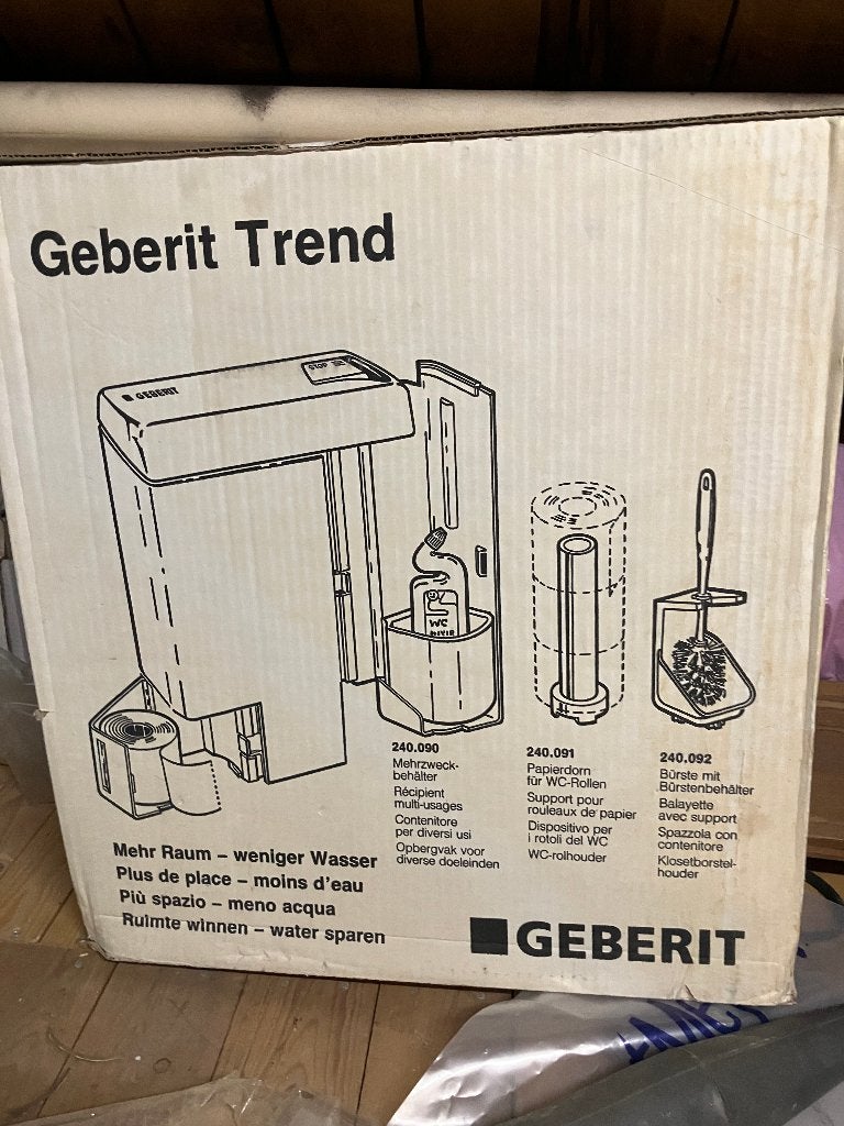 Stortbak Geberit, Ophalen of Verzenden, Nieuw, Toilet