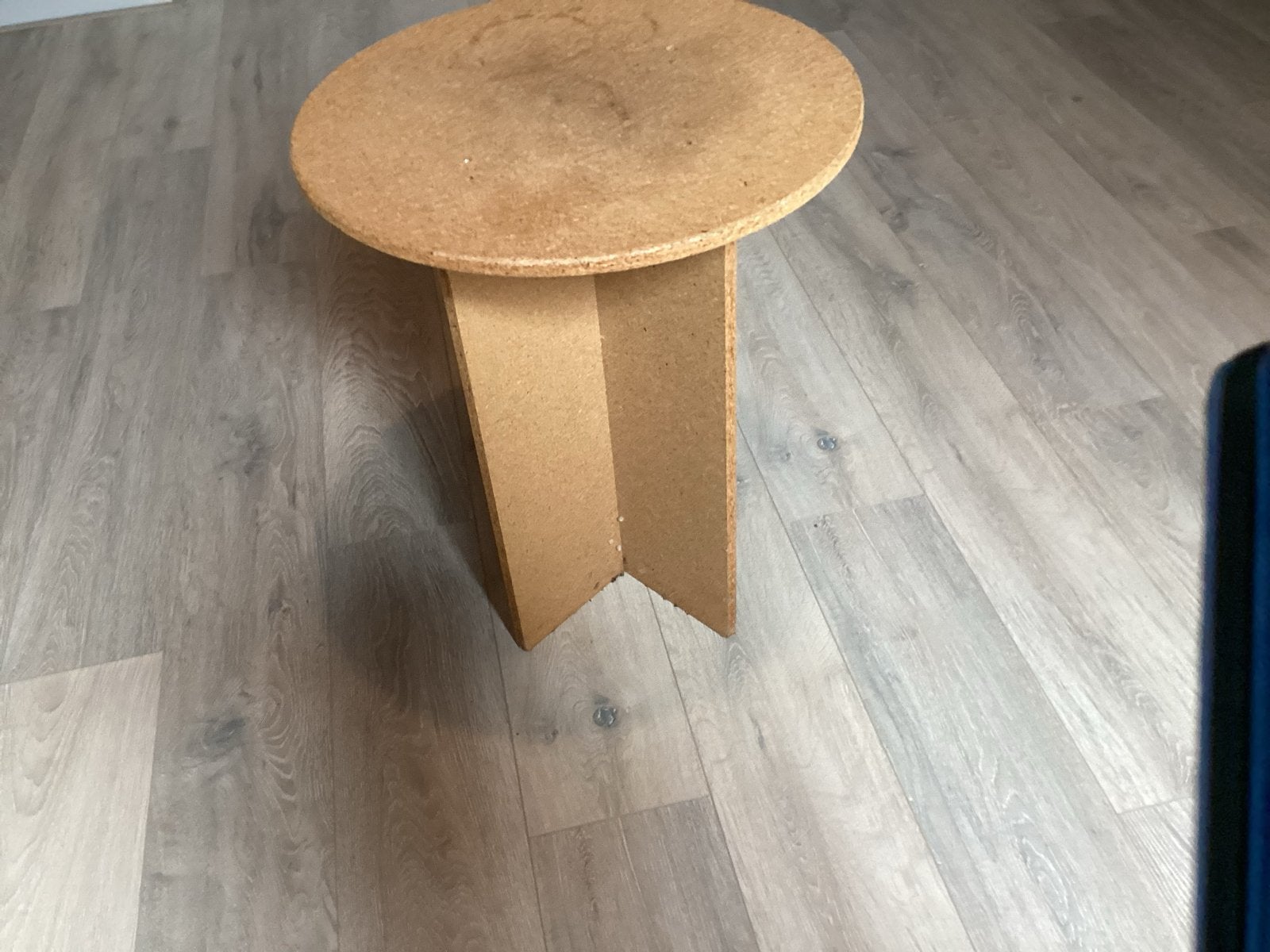 Houten bijzettafel, rond, Minder dan 55 cm, Gebruikt, Rond, Hout