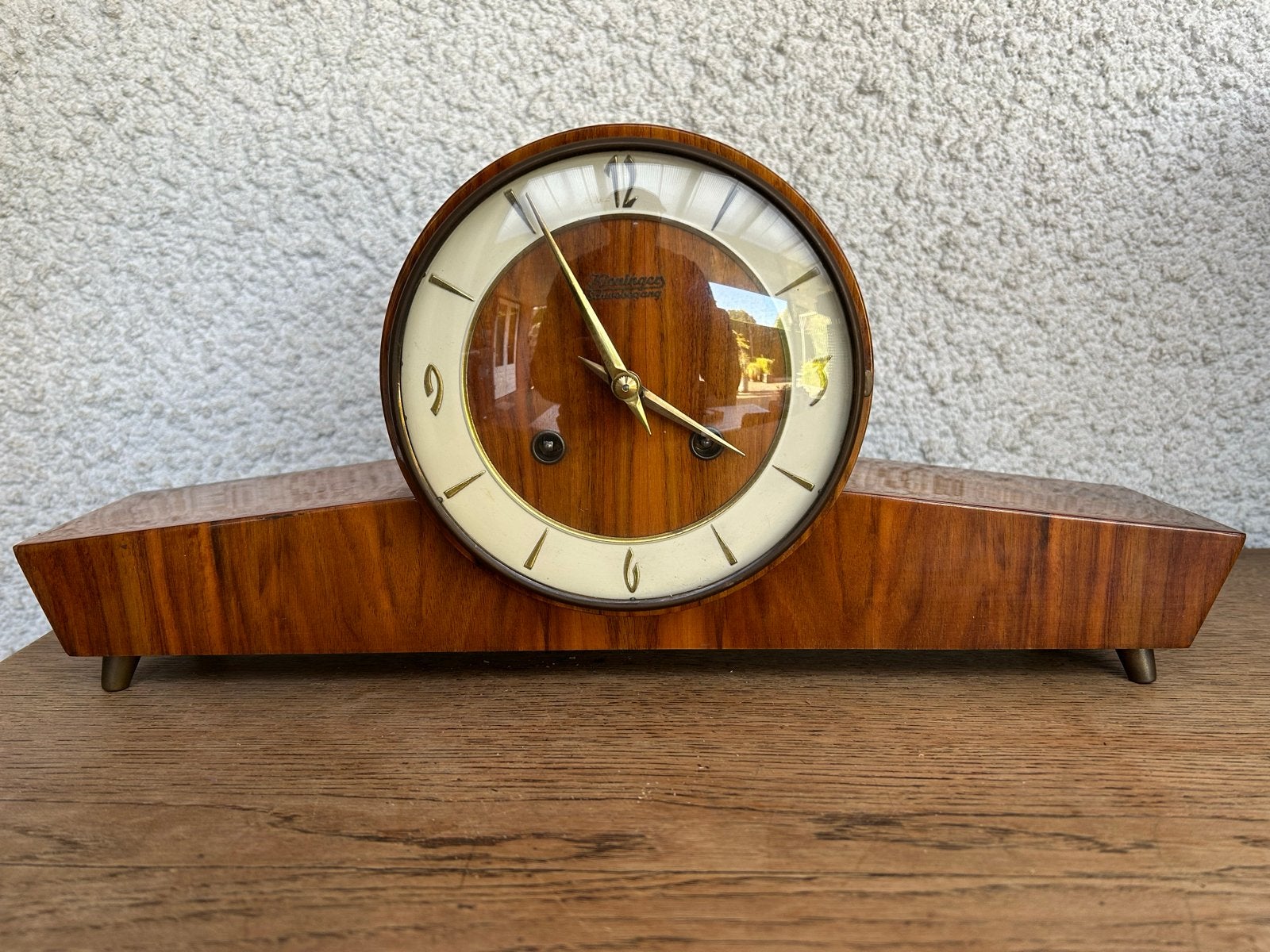 Vintage Schlenker & Kienzle tafelklok, Antiek en Kunst, Ophalen