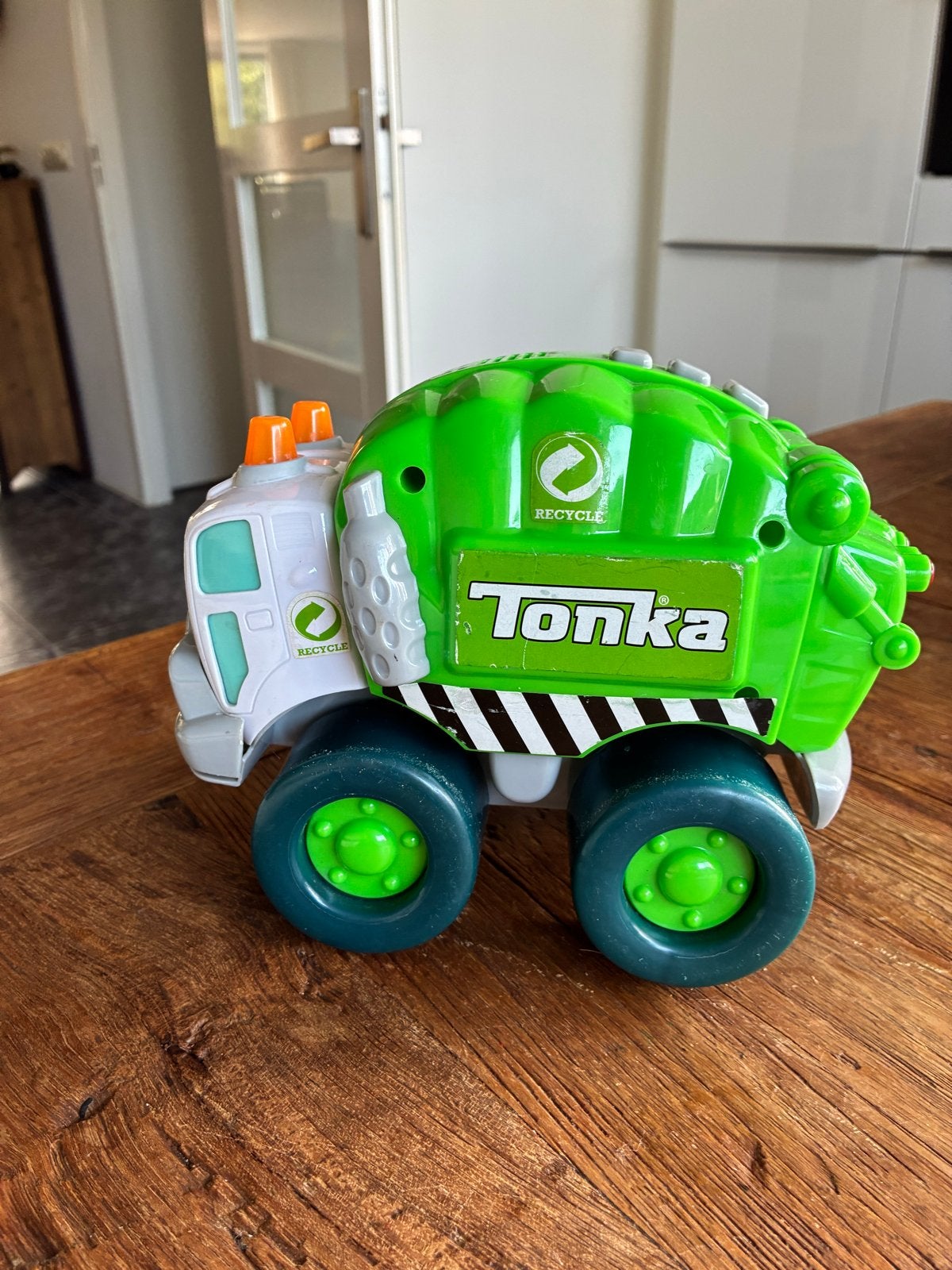 Tonka Vuilniswagen Speelgoed - Groen, Ophalen of Verzenden, Gebruikt