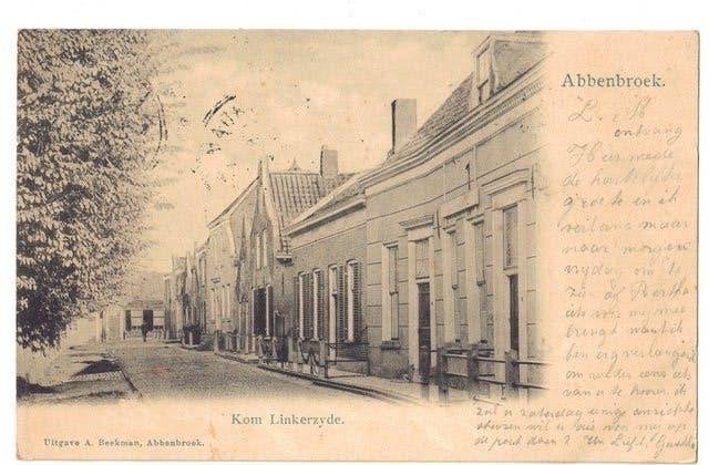 Abbenbroek - Kom Linkerzijde ((1902), Verzenden, Voor 1920, Gelopen, Zuid-Holland