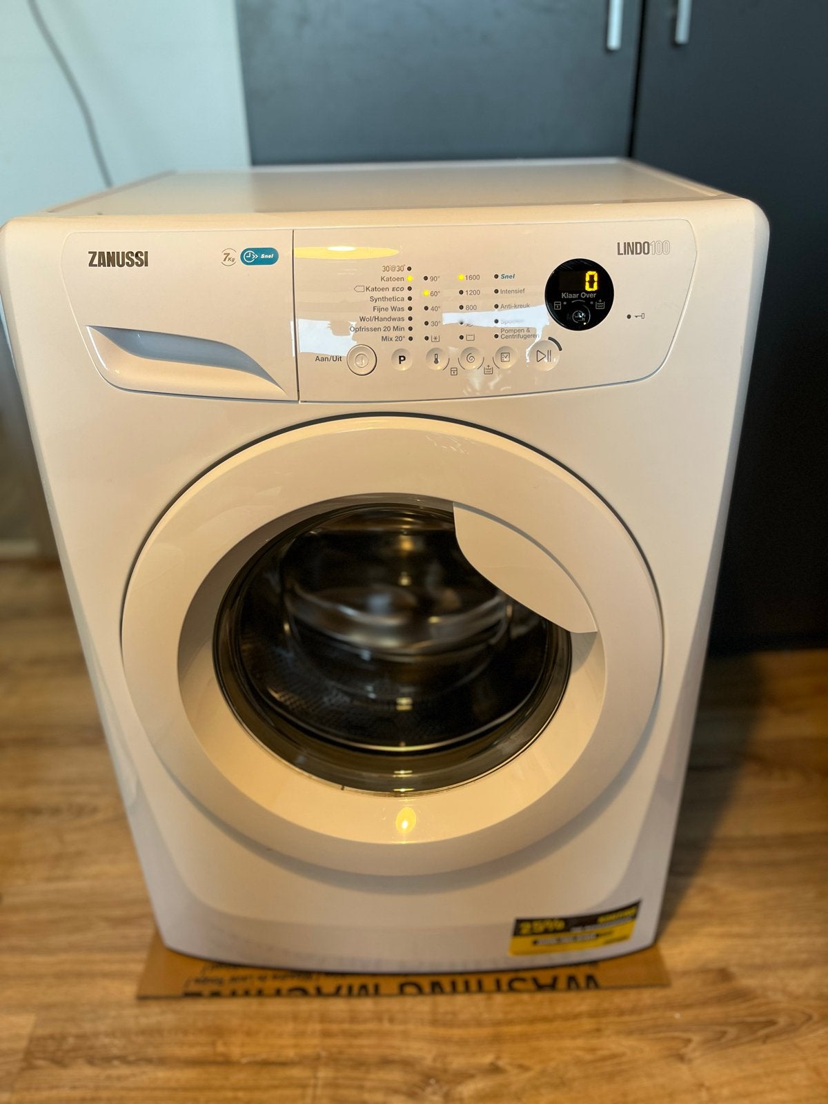 Zanussi Lindo 100 7kg Wasmachine - Netjes en Werkend, Ophalen, Gebruikt, Voorlader, 85 tot 90 cm