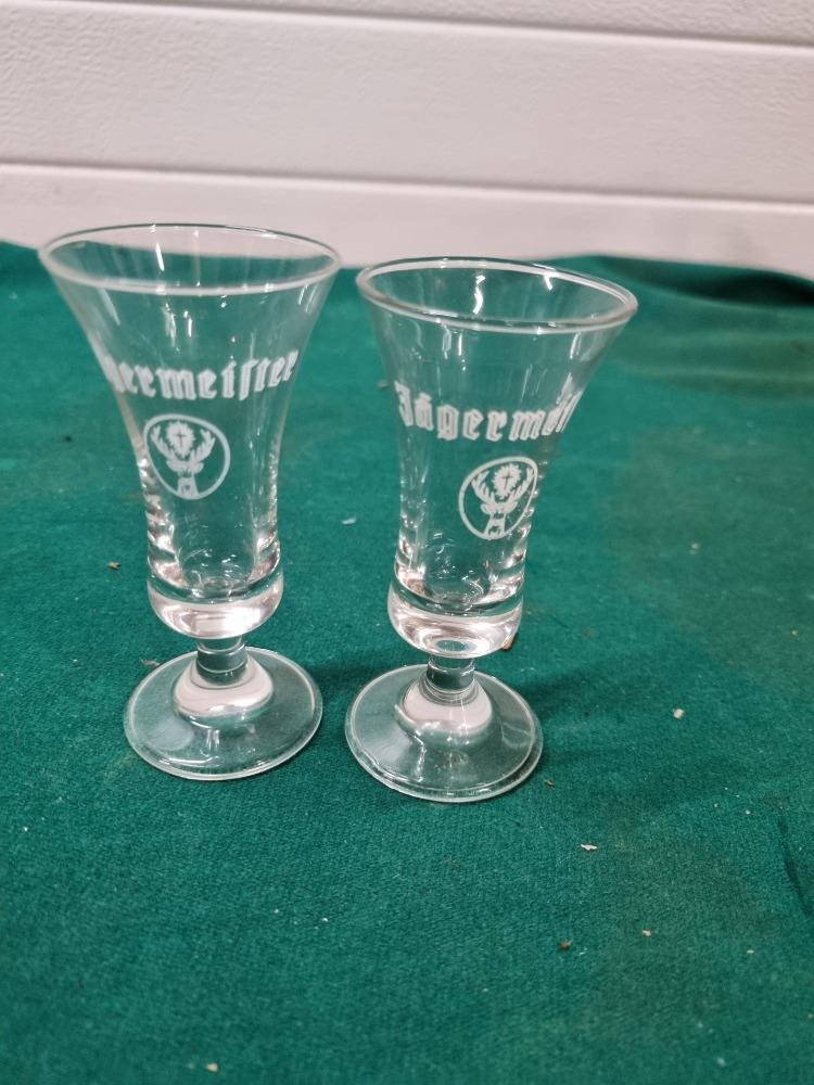 jagermeister glazen met opdruk 2 stuks, Verzamelen, Glas en Borrelglaasjes, Ophalen of Verzenden, 'T Olde Gre-j, Info@toldegrej.nl