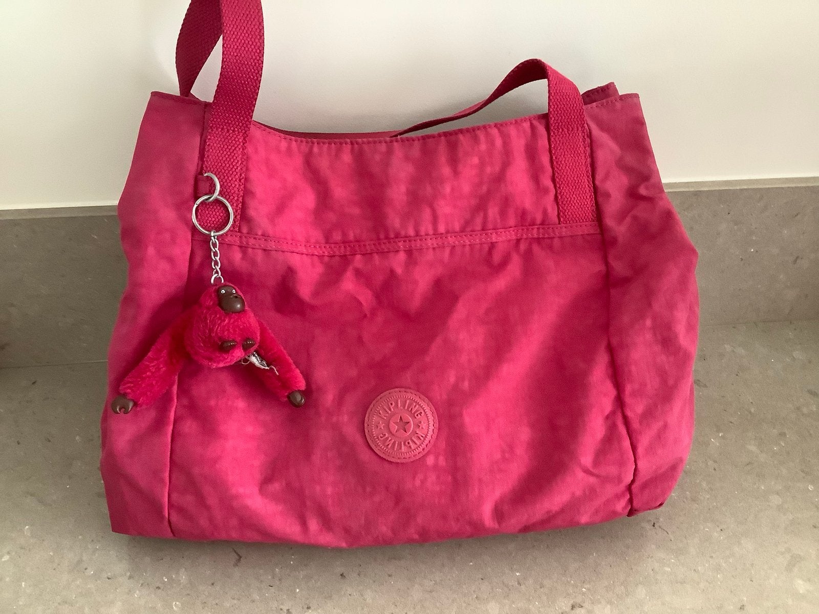 Kipling Shopper Roze met Aapje - Gebruikt, Ophalen, Gebruikt, Roze, Shopper