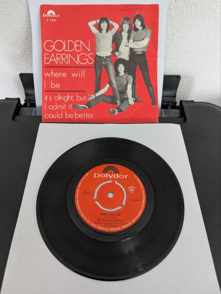 Golden Earrings - Where Will I Be ( vinyl single), Ophalen of Verzenden, Gebruikt, 7 inch, Pop
