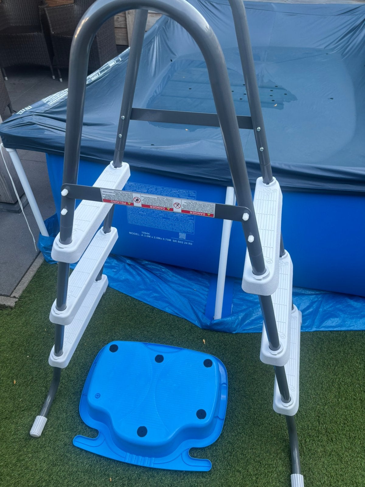 Zwembad trap met wasbak, Tuin en Terras, Zwembad-toebehoren, Ophalen of Verzenden, Zo goed als nieuw