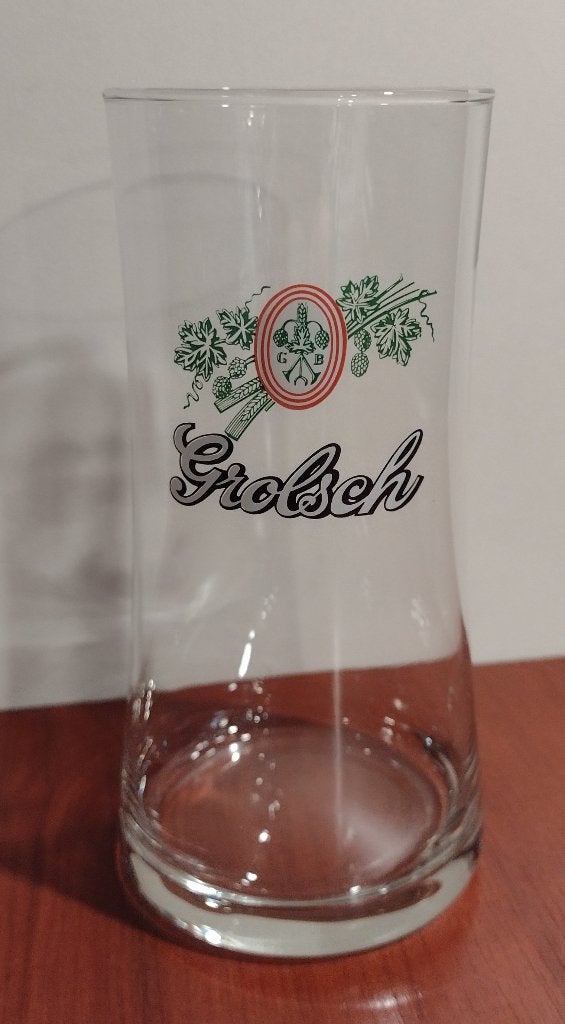 Vintage Grolsch Glazen “Olifantpoot” 30cl. (G), Ophalen of Verzenden, Gebruikt, Glas of Glazen, Grolsch