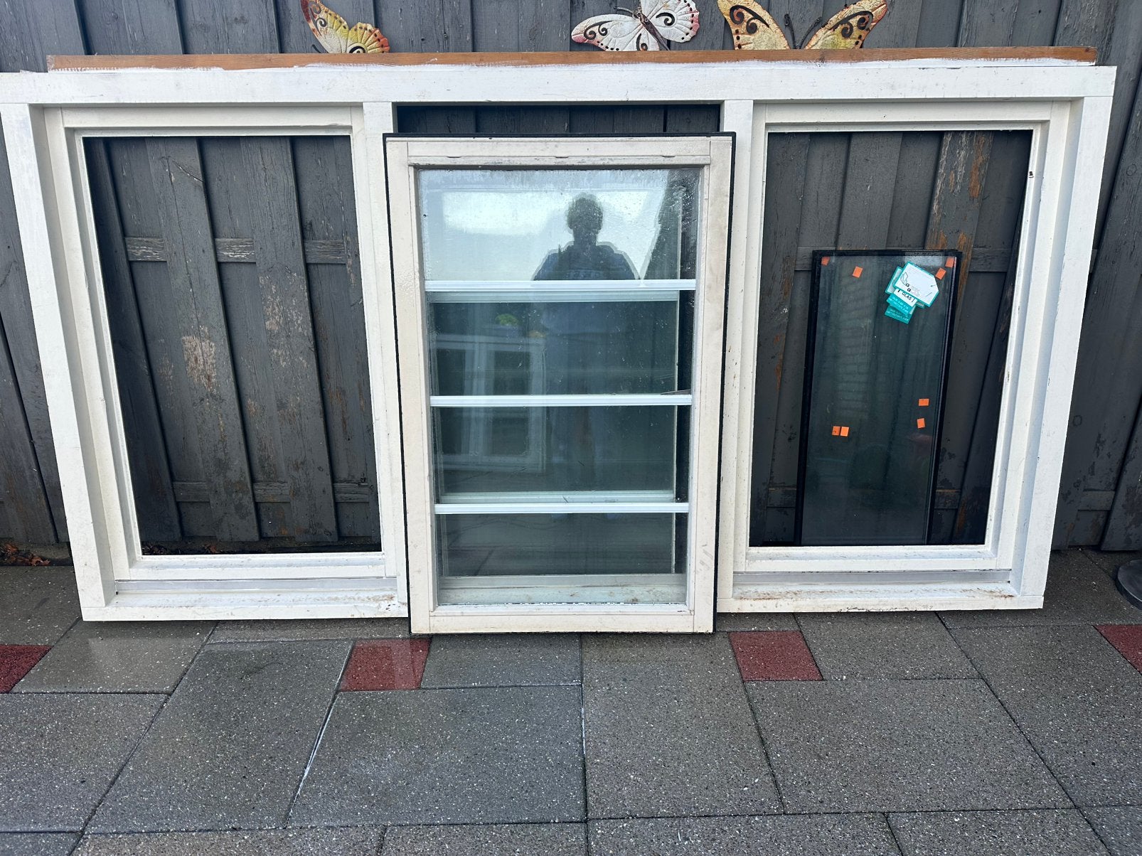 Hard houten Kozijn inclusief dubbel glas, Ophalen, Gebruikt, Inclusief glas, 75 tot 150 cm