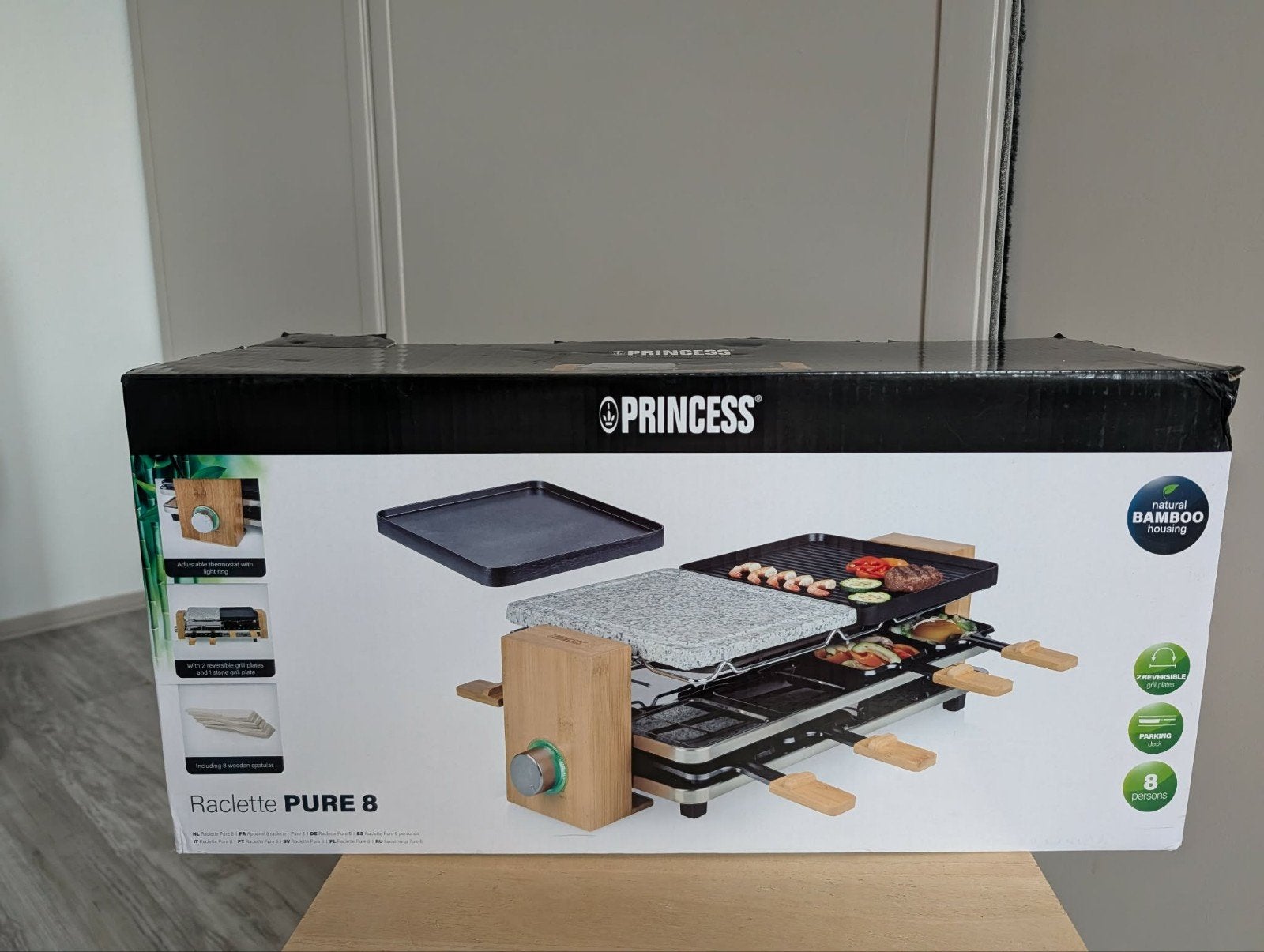 Gourmett - steengrill - merk princess, Witgoed en Apparatuur, Gourmetstellen, Ophalen, Zo goed als nieuw, 4 t/m 7 personen