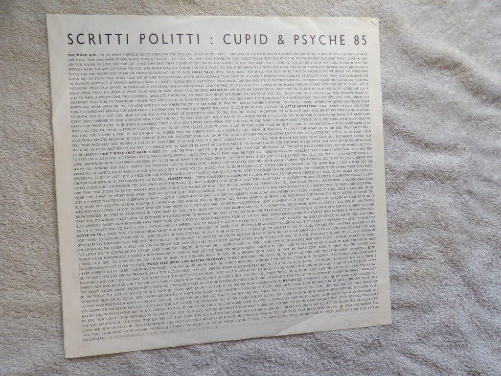 SCRITTI POLITTI - cupid & psyche 85, LP, Zo goed als nieuw, 12 inch, Beschermende buitenhoes