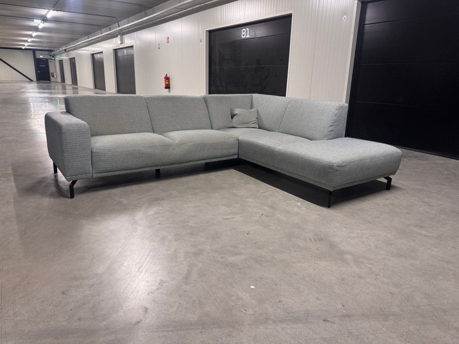 Montél Hoekbank Bank Mint Grijs GRATIS BEZORGING, Huis en Inrichting, Ophalen, Zo goed als nieuw, 150 cm of meer, Vierpersoons of meer