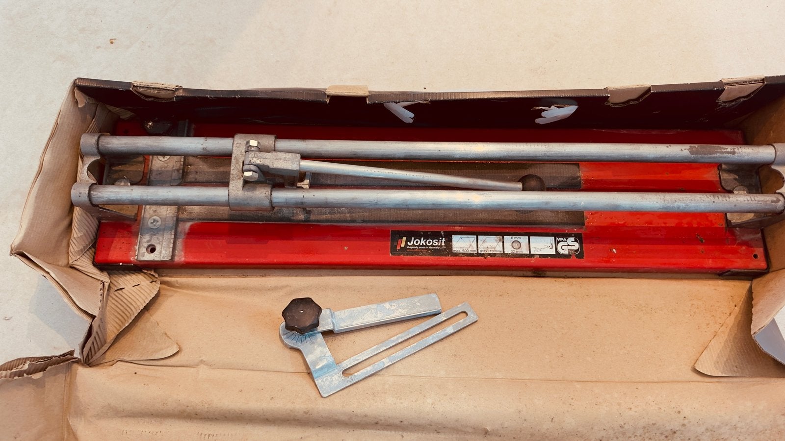 Jokosit Tegelsnijder 600mm, Doe-het-zelf en Verbouw, Ophalen of Verzenden, Gebruikt, 60 cm of meer