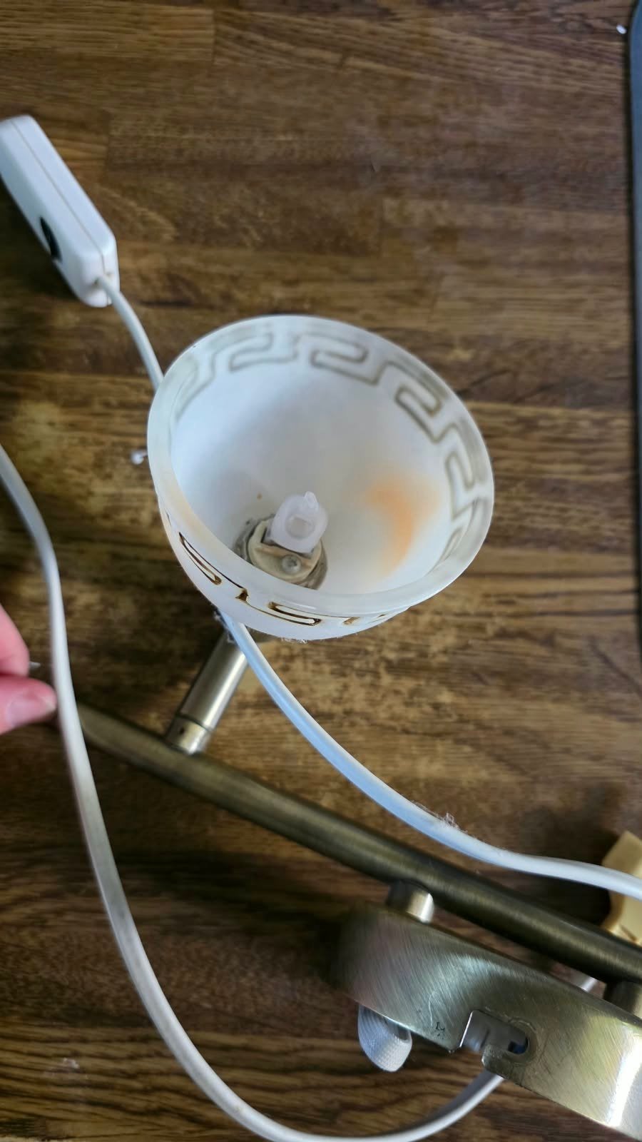 Wand lamp, Ophalen