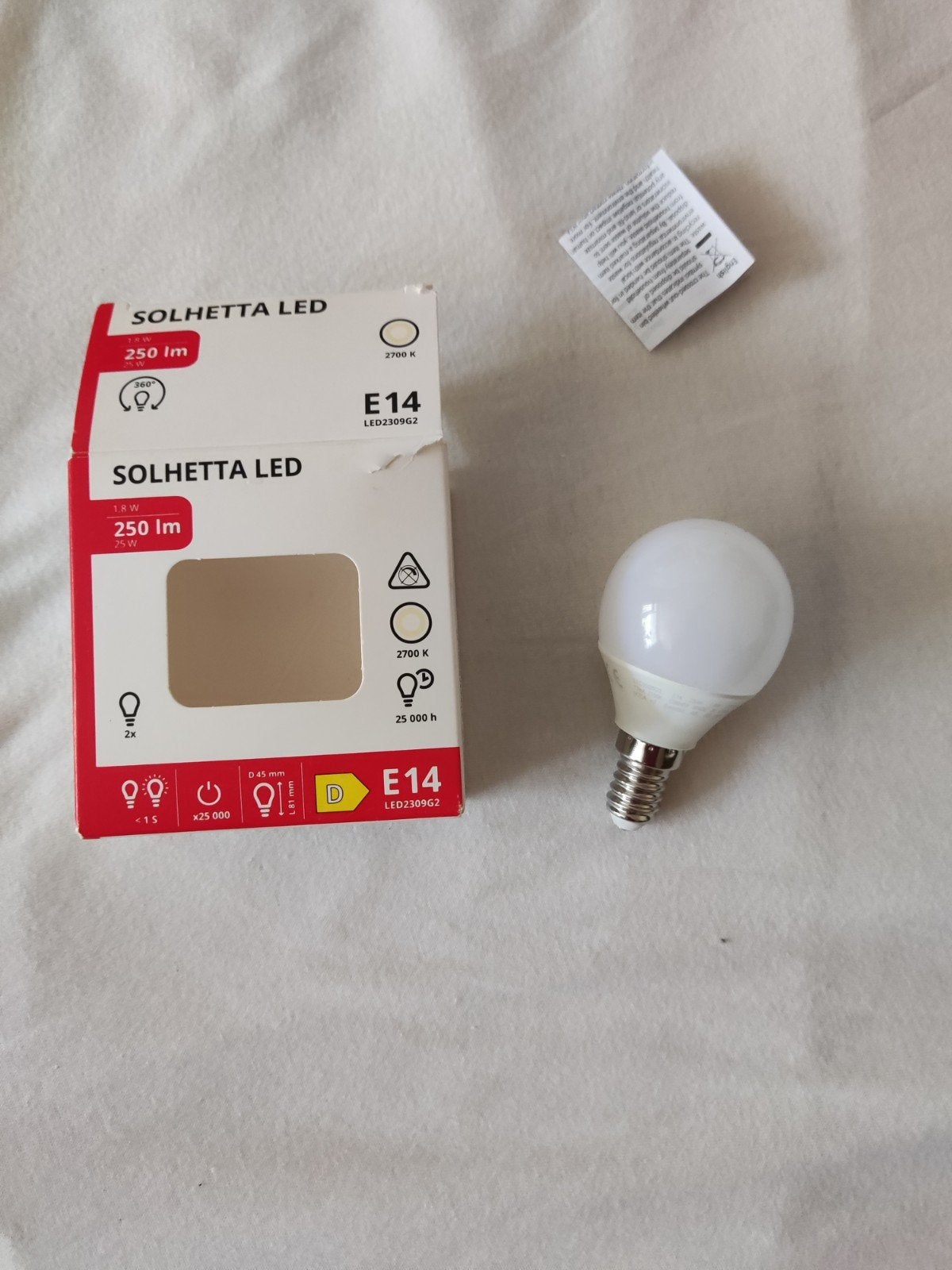 1 lamp E14, Ophalen of Verzenden, E14 (klein), Led-lamp