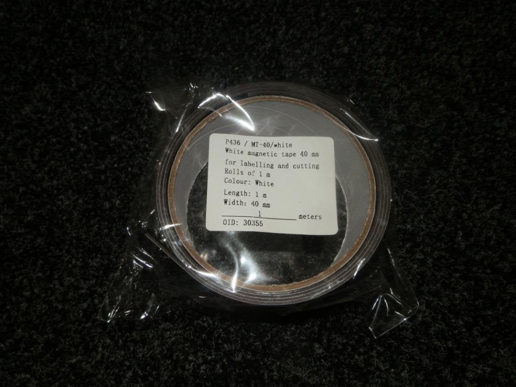Magneetband wit 40mmbreed lengte 1 meter partij nieuw, Ophalen of Verzenden, Nieuw