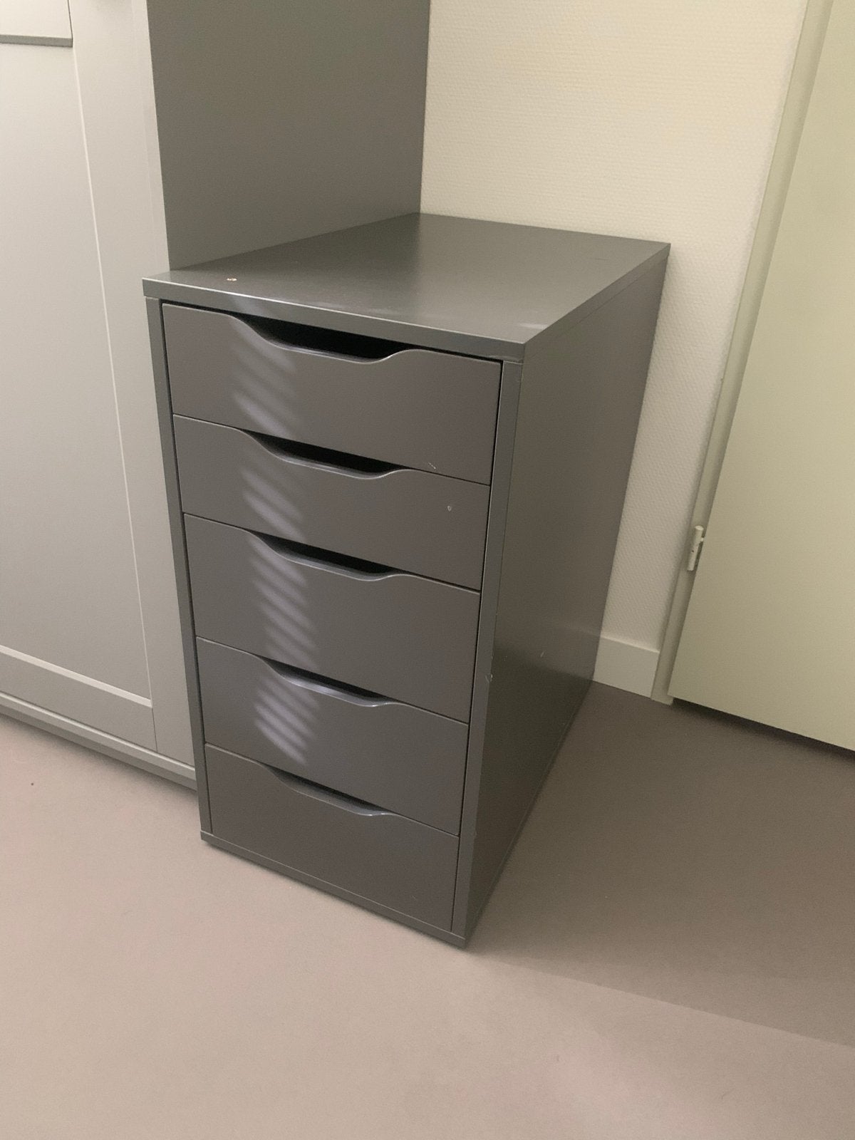 IKEA Alex ladeblok grijs met 5 laden, Huis en Inrichting, Kasten | Ladekasten, Ophalen, Overige materialen, Minder dan 50 cm, Gebruikt
