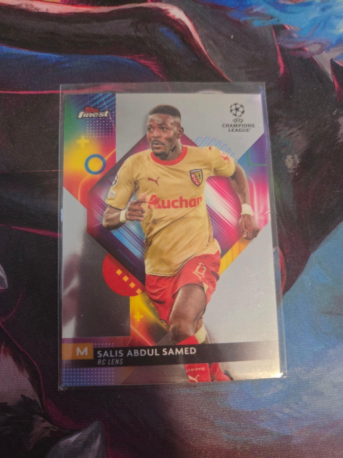 Topps Finest Salis Abdul Samed RC Lens Champions League, Verzamelen, Ophalen of Verzenden, Nieuw, Buitenlandse clubs, Spelerskaart