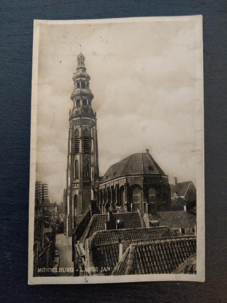 Middelburg - Lange Jan, Verzamelen, Ansichtkaarten | Nederland, Verzenden, Ongelopen, Zeeland