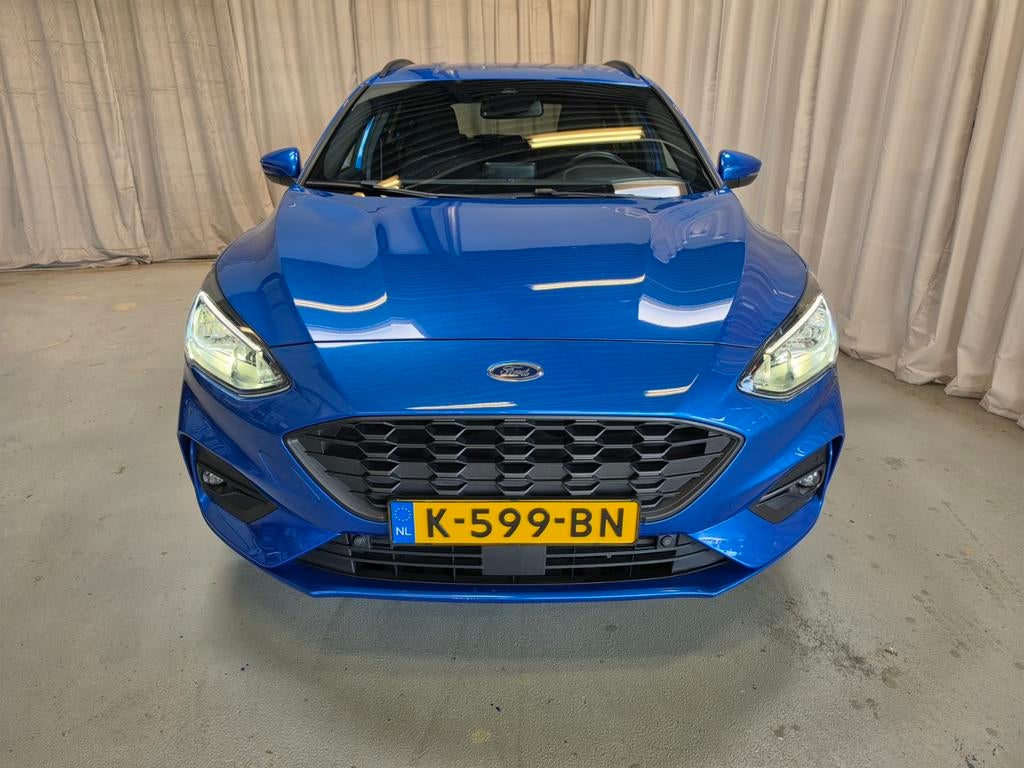 Ford Focus 1.0 ST-Line x Business Hybrid 125pk 2020 Blauw, Auto's, Stof, Blauw, 19 km/l, Hybride Elektrisch/Benzine