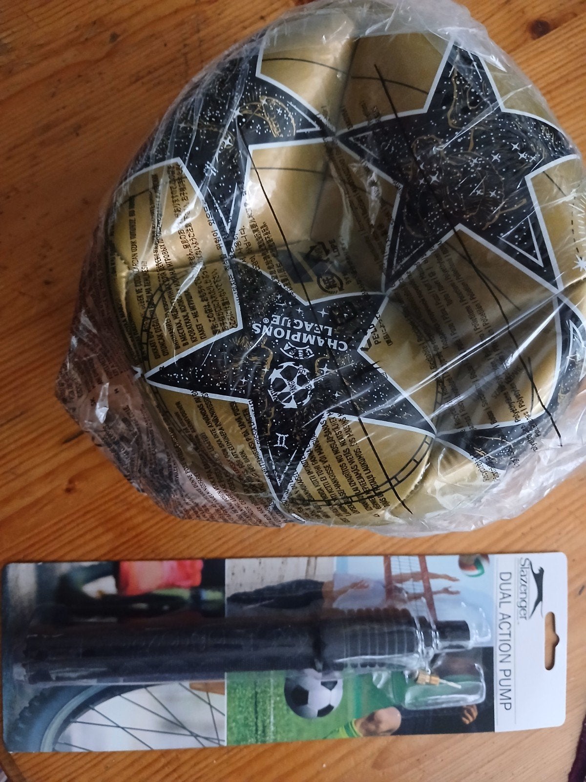 Nieuwe Champions League Bal Maat 5 met Slazenger Pomp, Sport en Fitness, Ophalen of Verzenden, Nieuw, Bal