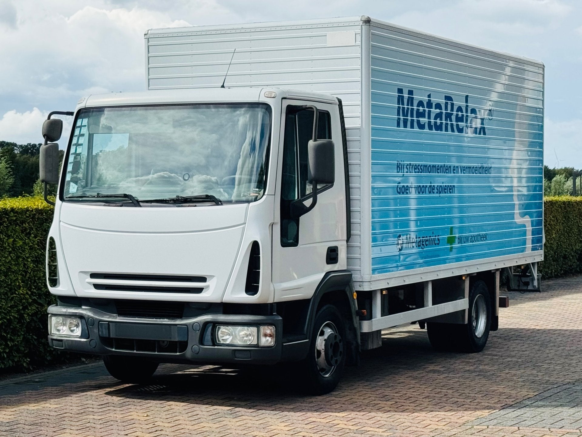 Iveco Euro Cargo ML 75E17 181189 KM KOFFER LAADKLEP, Auto's, Wit, Origineel Nederlands, Grijs, 2 stoelen