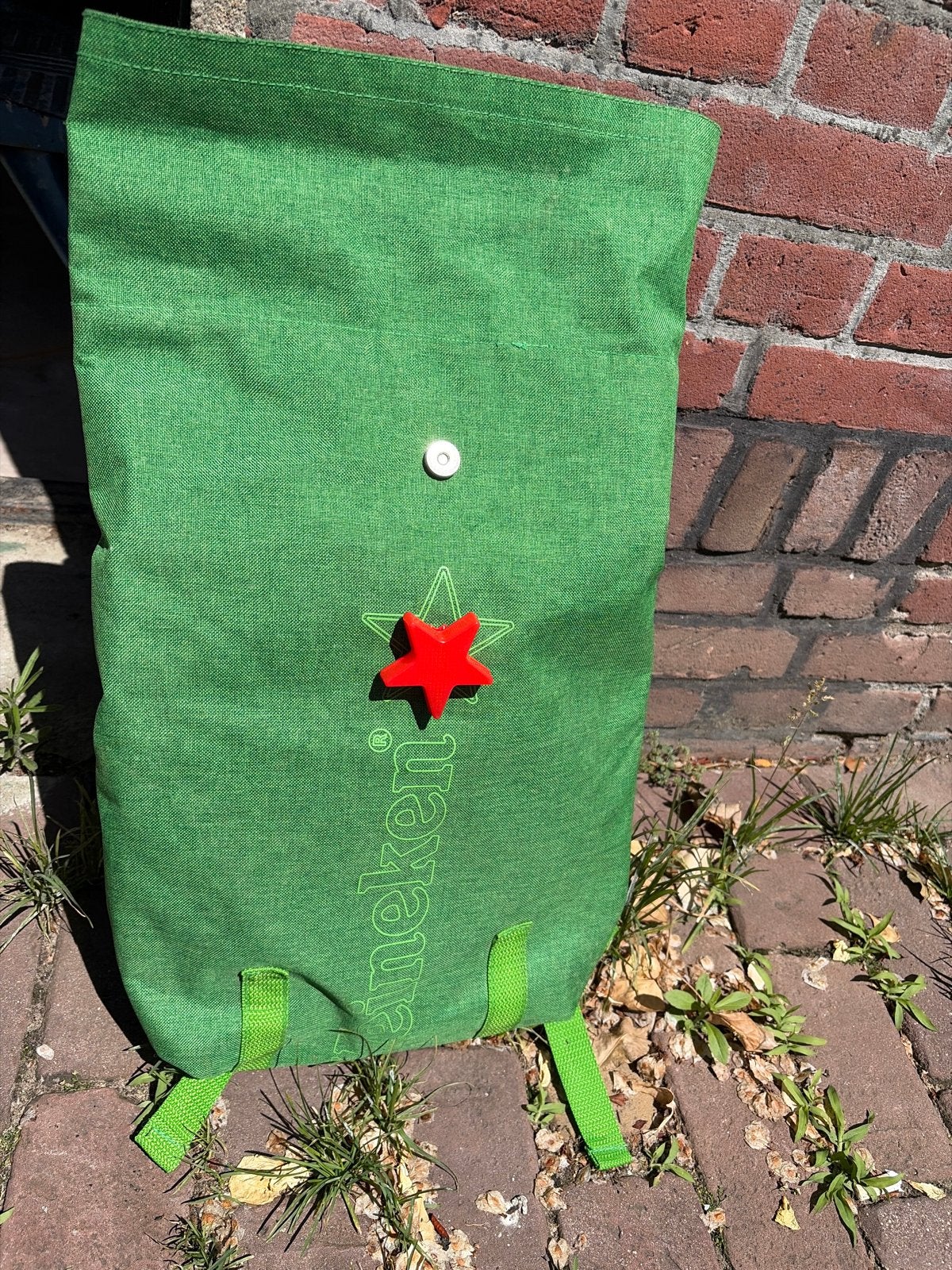 Heineken Coolbag Rugzak met Flesopener - Groen, Ophalen, Zo goed als nieuw