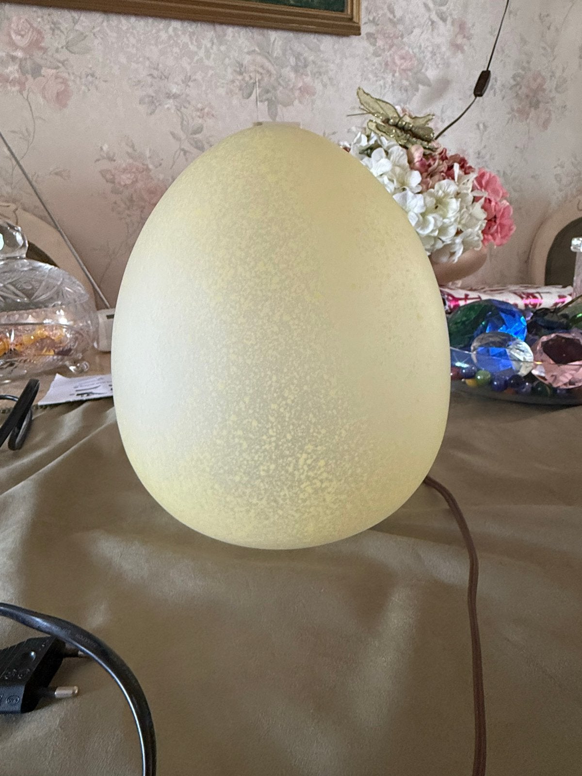 IKEA Eierlamp - Sfeerlamp - Tafellamp, Ophalen, Met schakelaar, Gebruikt, E14 (klein)