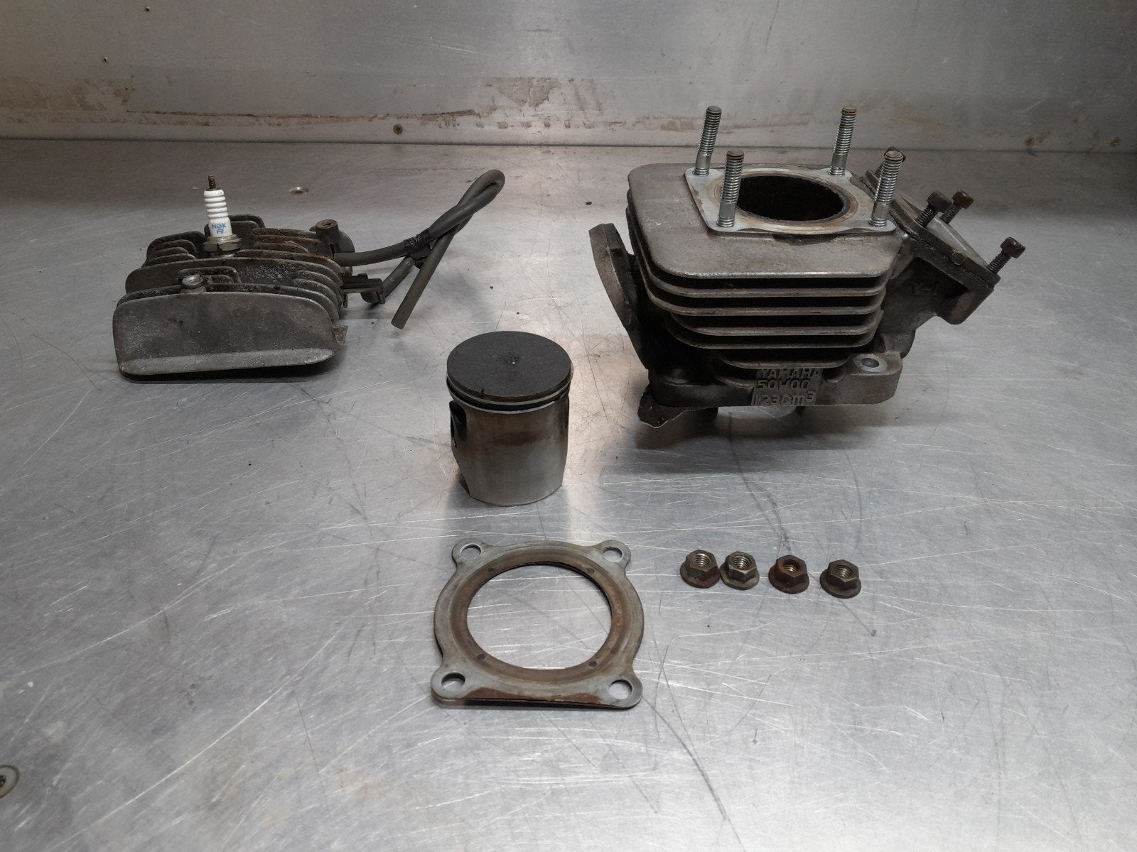 Yamaha 123cc cilinder tz50 dt125 rd125 125cc zylinder, Ophalen of Verzenden