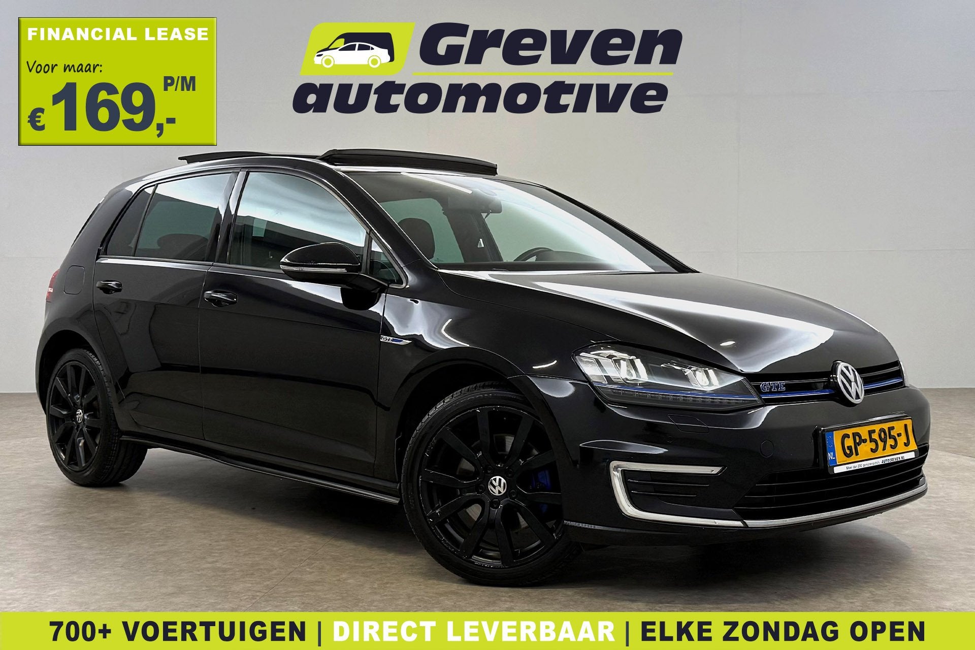 Volkswagen Golf 1.4 TSI GTE | Pano | Sfeer | DSG | Cruise |, Auto's, Gebruikt, Euro 6, 4 cilinders, Zwart
