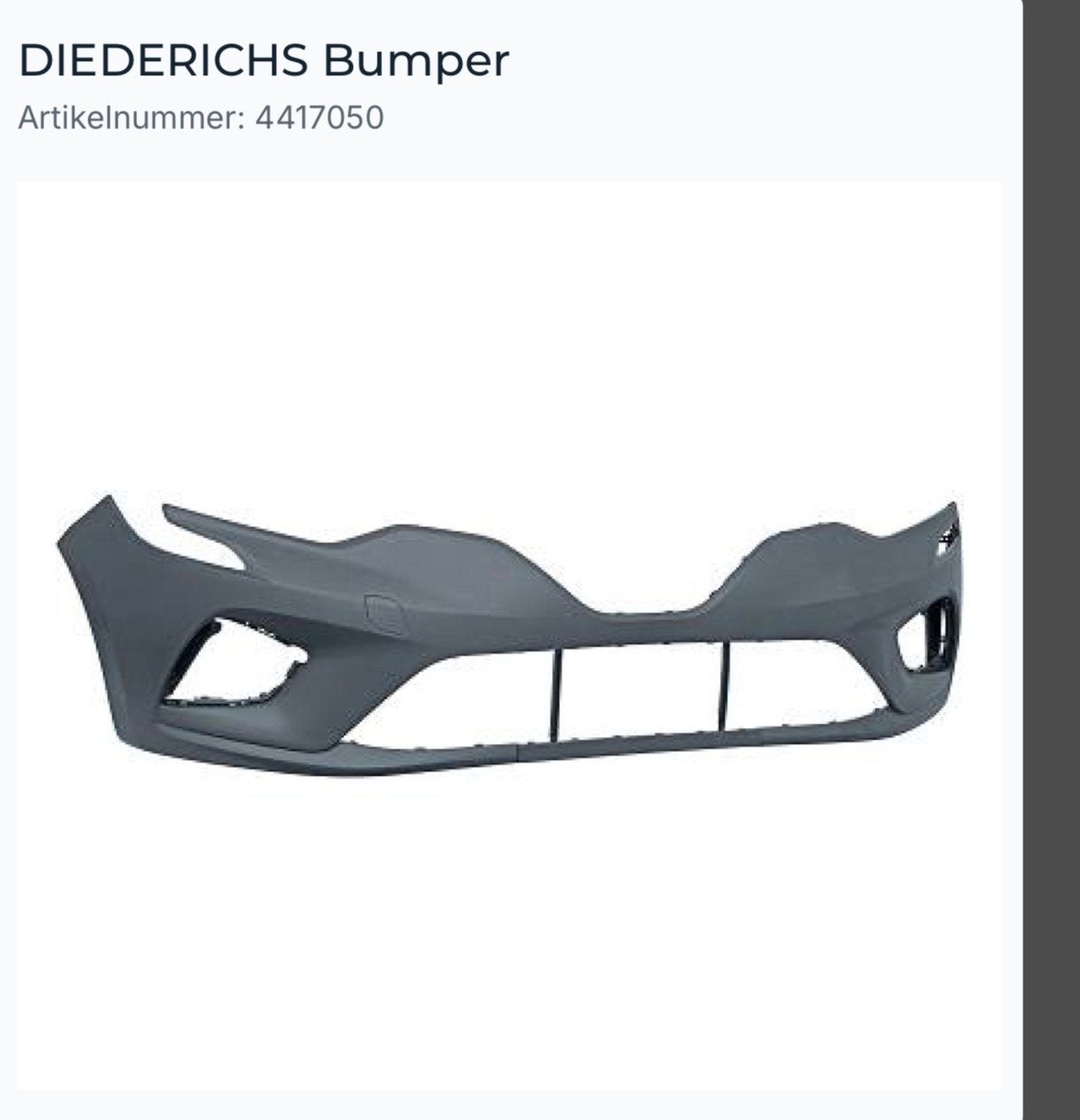 Voor bumper Renault Clio 5 BF 2019-heden en Ventilatiegrille, Ophalen, Nieuw, Bumper, Renault