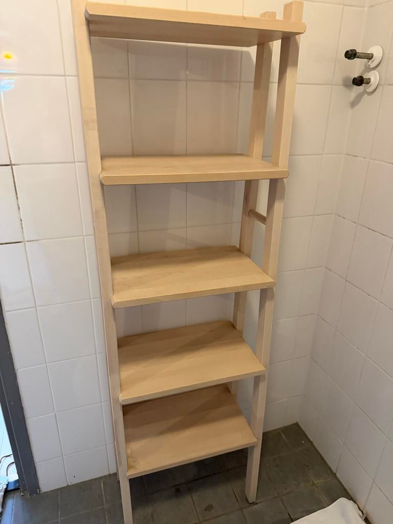 IKEA badkamer meubel - Houten rek met 5 planken, Ophalen, Minder dan 50 cm, Gebruikt, Overige typen